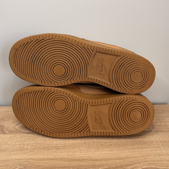 Nike Court Vision Low 'Flax Twine' Mens Tan/Brown Low-top Sneakers Size 10.5 - Picture 4 of 7